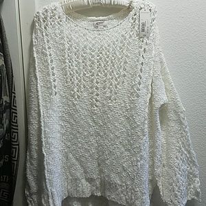 Snowdrift  knitted style sweater.